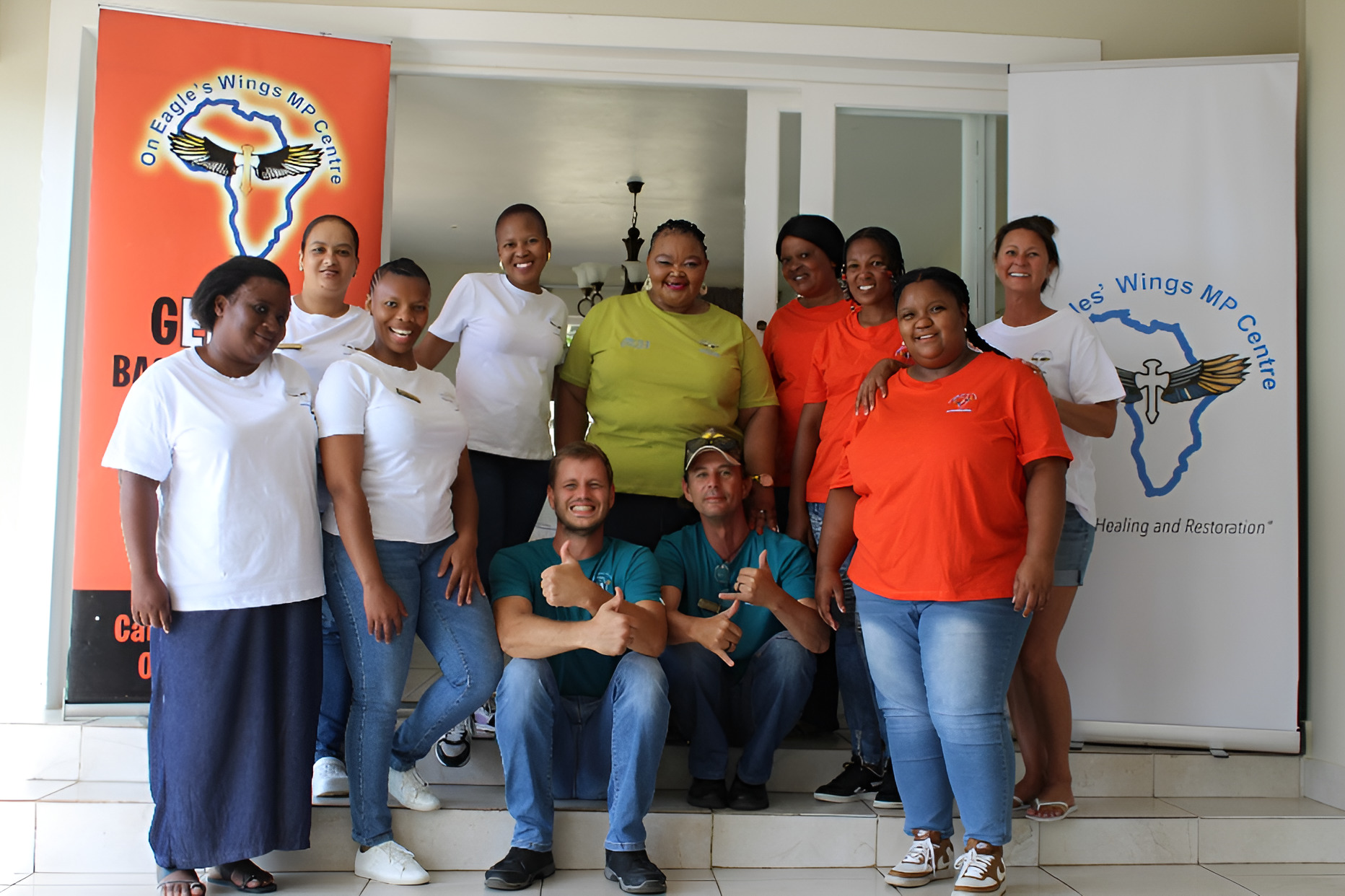 The On Eagle's Wings staff team together